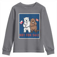 Funny Polar Bear And Beaver Political Protest Youth Sweatshirt Not For Sale