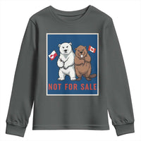 Funny Polar Bear And Beaver Political Protest Youth Sweatshirt Not For Sale