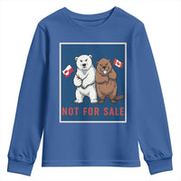 Funny Polar Bear And Beaver Political Protest Youth Sweatshirt Not For Sale