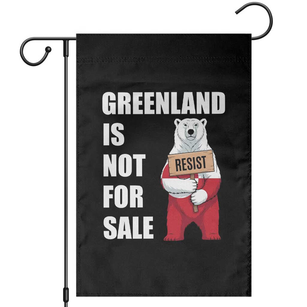 Greenland Not For Sale Garden Flag Anti Authoritarian Political Gag Gift