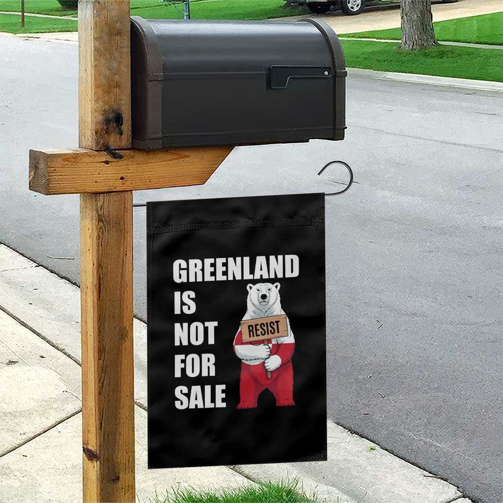 Greenland Not For Sale Garden Flag Anti Authoritarian Political Gag Gift