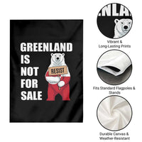 Greenland Not For Sale Garden Flag Anti Authoritarian Political Gag Gift