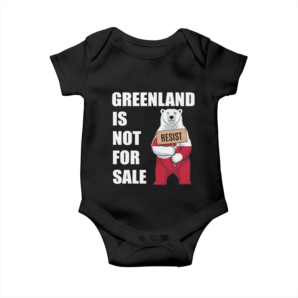 Greenland Not For Sale Baby Onesie Anti Authoritarian Political Gag Gift