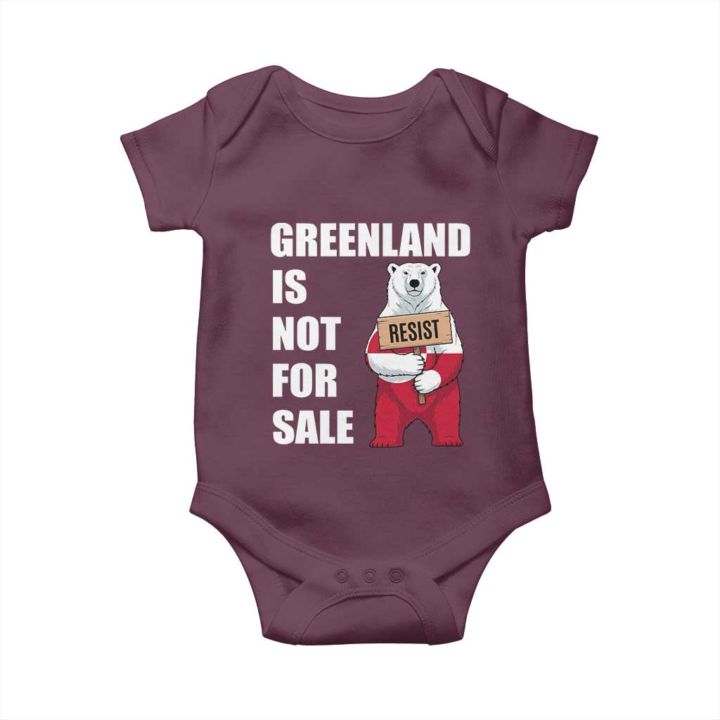 Greenland Not For Sale Baby Onesie Anti Authoritarian Political Gag Gift