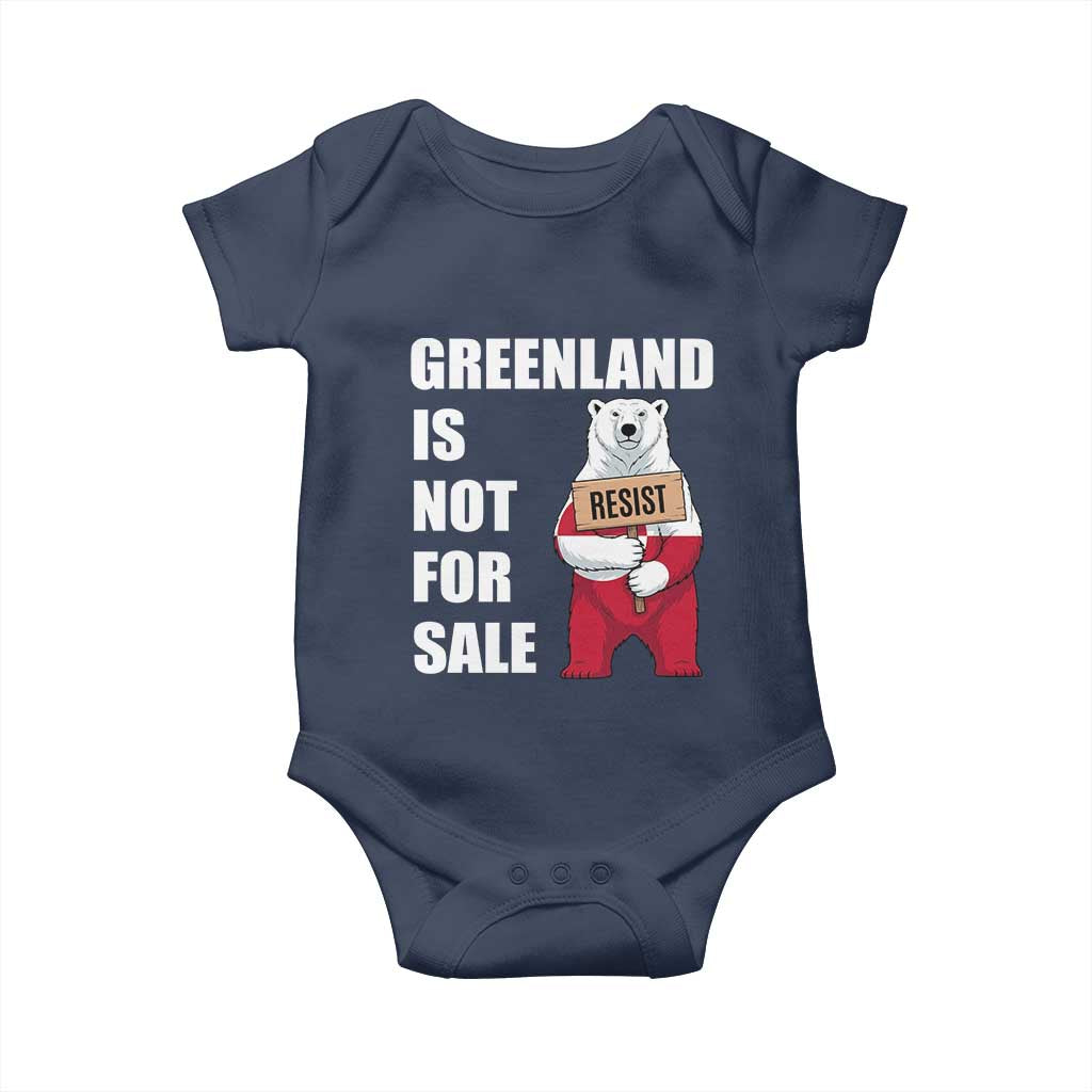 Greenland Not For Sale Baby Onesie Anti Authoritarian Political Gag Gift
