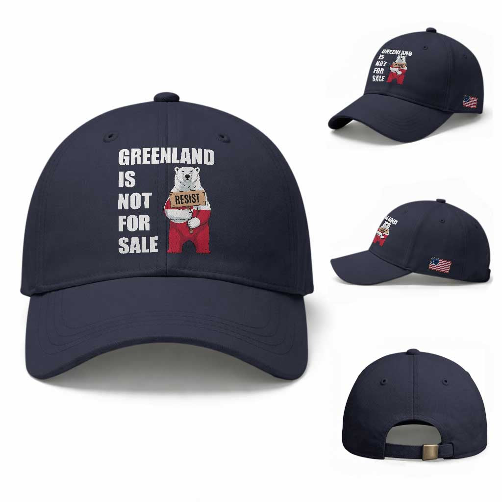 Greenland Not For Sale Baseball Cap Anti Authoritarian Political Gag Gift