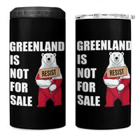 Greenland Not For Sale 4 in 1 Can Cooler Tumbler Anti Authoritarian Political Gag Gift