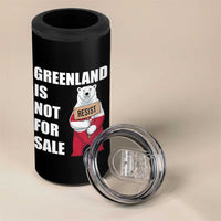 Greenland Not For Sale 4 in 1 Can Cooler Tumbler Anti Authoritarian Political Gag Gift