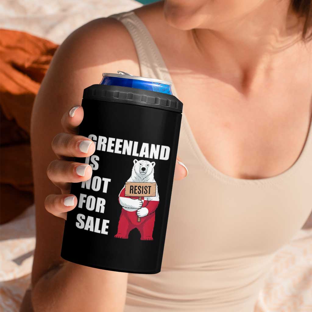 Greenland Not For Sale 4 in 1 Can Cooler Tumbler Anti Authoritarian Political Gag Gift