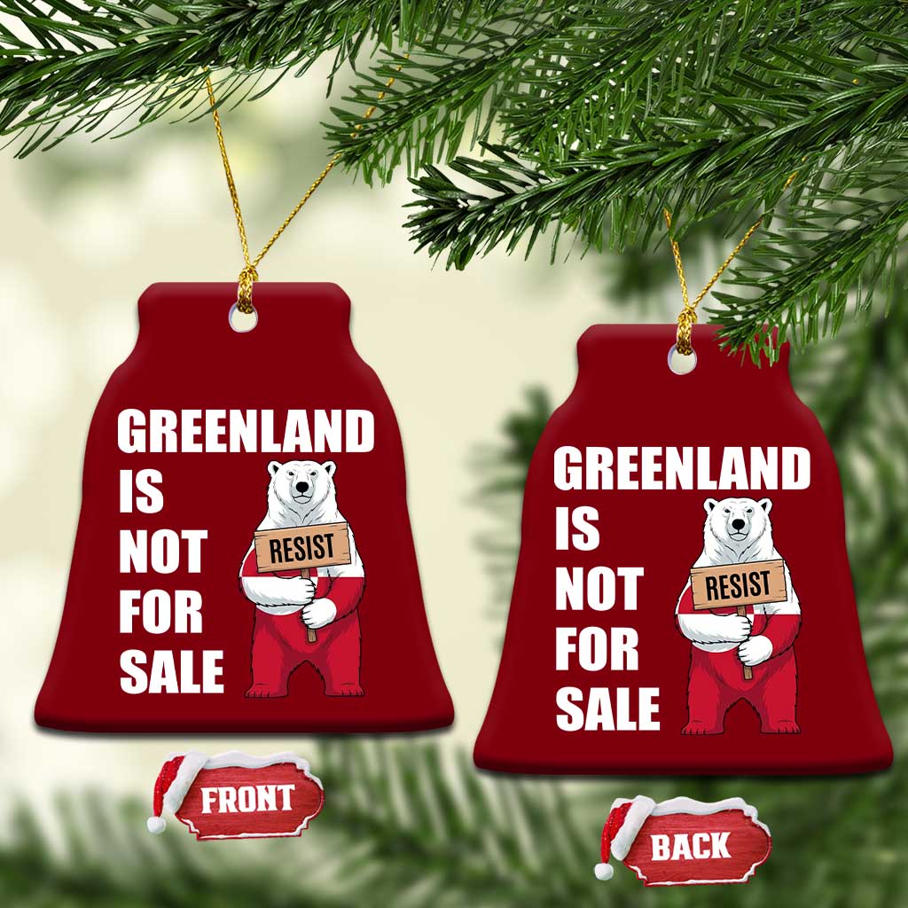 Greenland Not For Sale Ceramic Ornament Anti Authoritarian Political Gag Gift