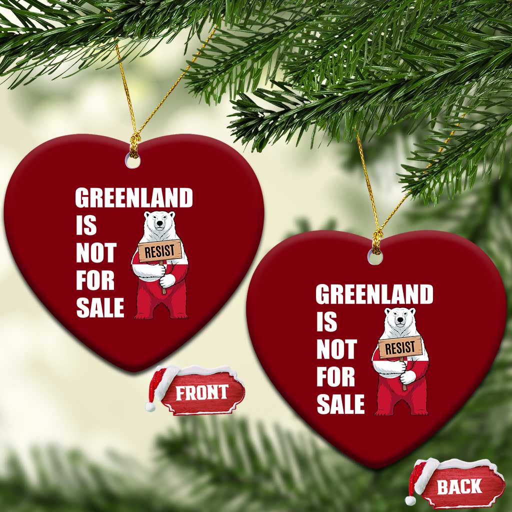 Greenland Not For Sale Ceramic Ornament Anti Authoritarian Political Gag Gift
