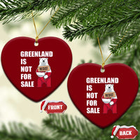 Greenland Not For Sale Ceramic Ornament Anti Authoritarian Political Gag Gift