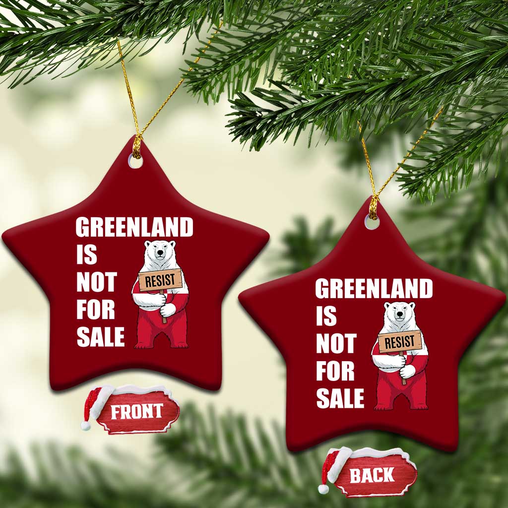 Greenland Not For Sale Ceramic Ornament Anti Authoritarian Political Gag Gift