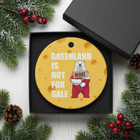 Greenland Not For Sale Ceramic Ornament Anti Authoritarian Political Gag Gift