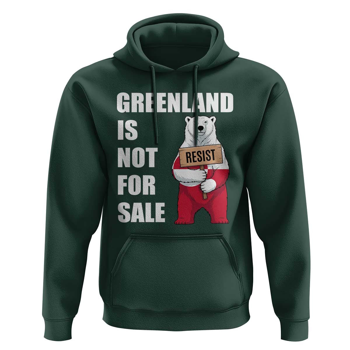 Greenland Not For Sale Hoodie Anti Authoritarian Political Gag Gift