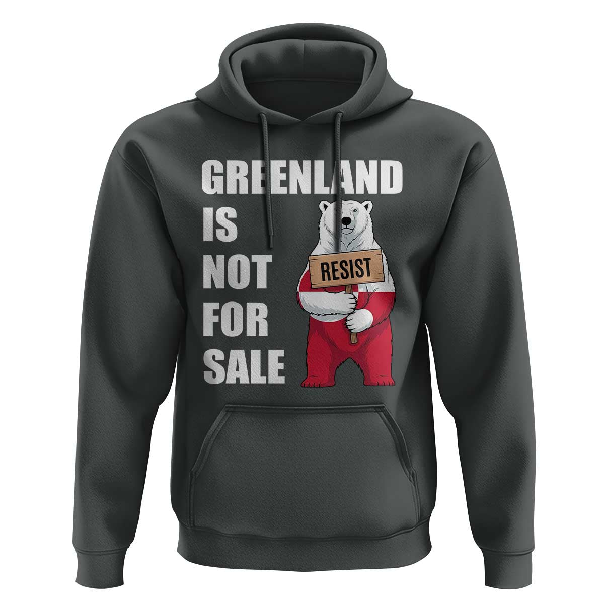 Greenland Not For Sale Hoodie Anti Authoritarian Political Gag Gift