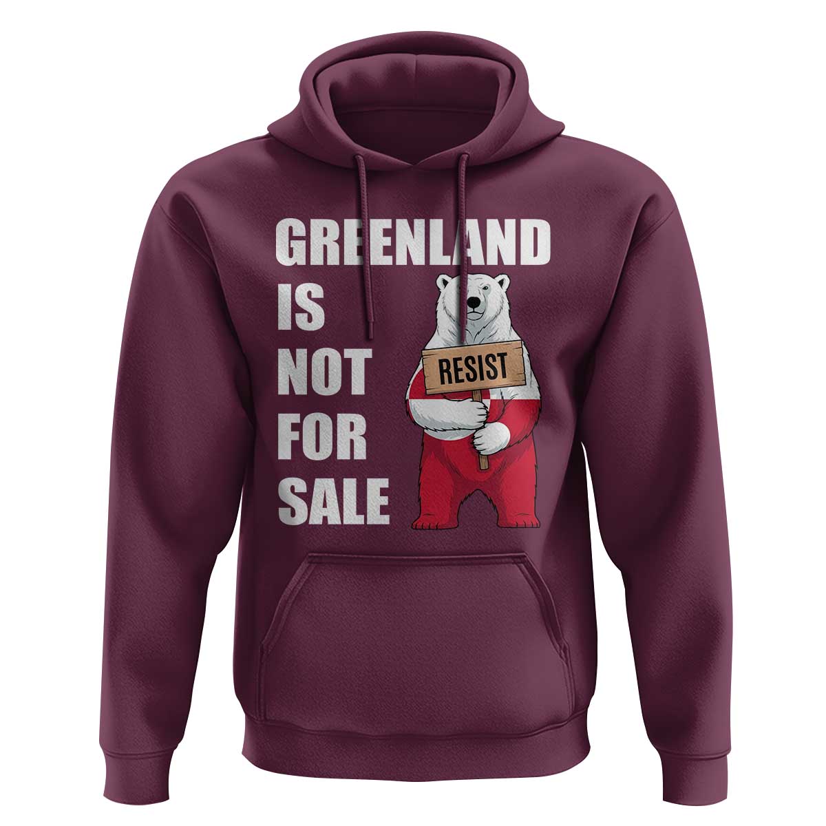 Greenland Not For Sale Hoodie Anti Authoritarian Political Gag Gift