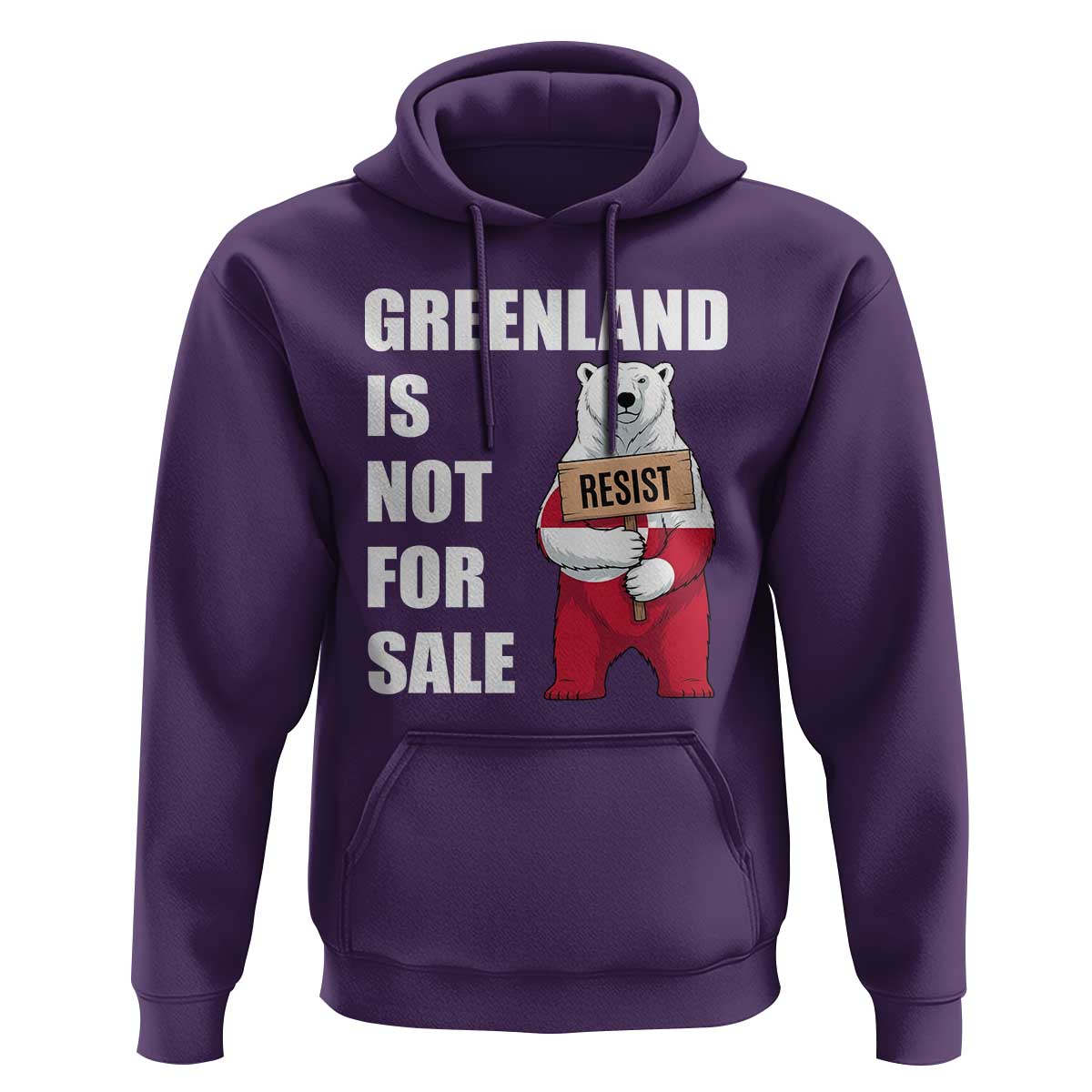 Greenland Not For Sale Hoodie Anti Authoritarian Political Gag Gift