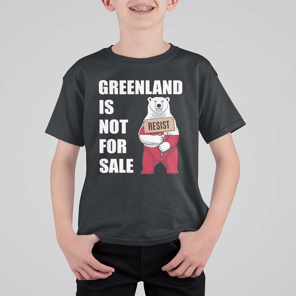 Greenland Not For Sale T Shirt For Kid Anti Authoritarian Political Gag Gift