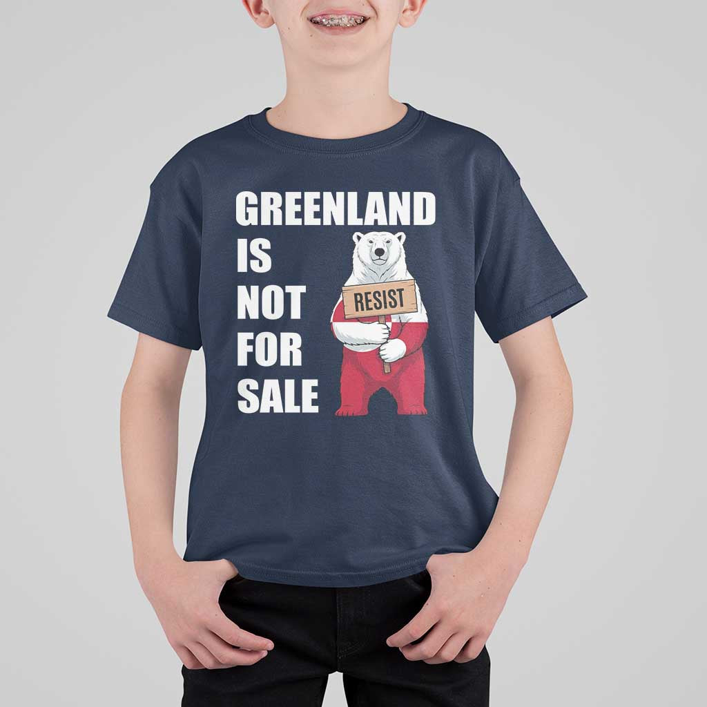Greenland Not For Sale T Shirt For Kid Anti Authoritarian Political Gag Gift