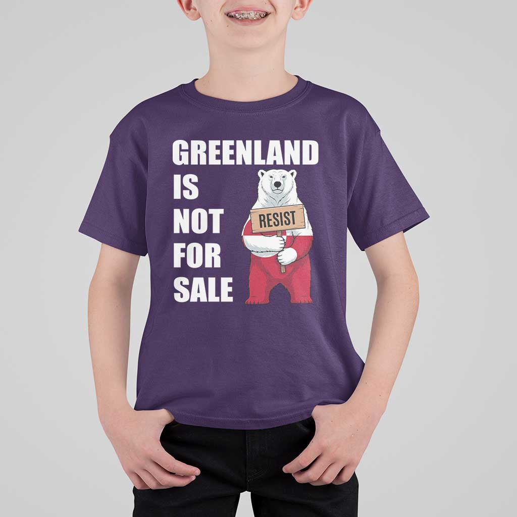 Greenland Not For Sale T Shirt For Kid Anti Authoritarian Political Gag Gift