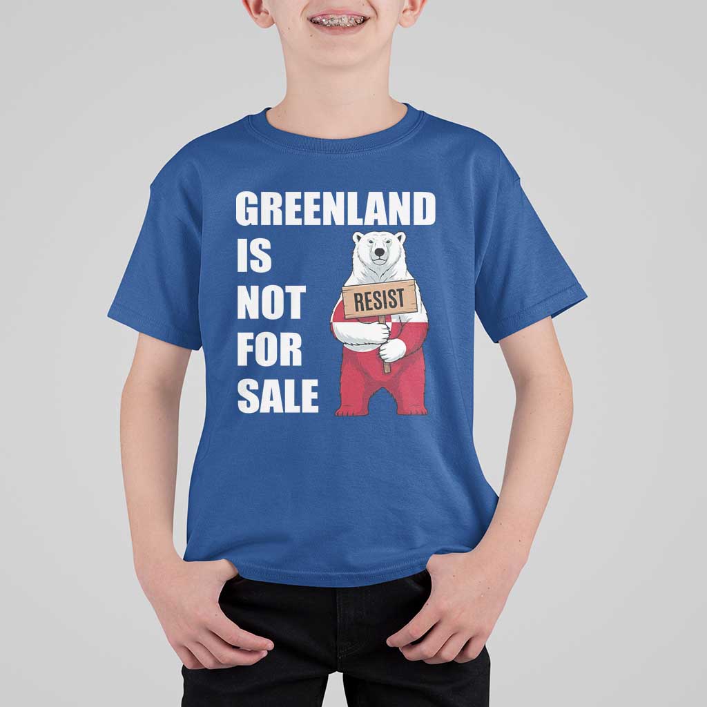 Greenland Not For Sale T Shirt For Kid Anti Authoritarian Political Gag Gift