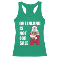 Greenland Not For Sale Racerback Tank Top Anti Authoritarian Political Gag Gift