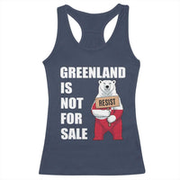 Greenland Not For Sale Racerback Tank Top Anti Authoritarian Political Gag Gift