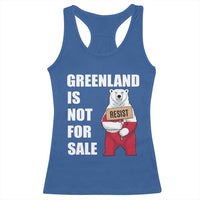 Greenland Not For Sale Racerback Tank Top Anti Authoritarian Political Gag Gift
