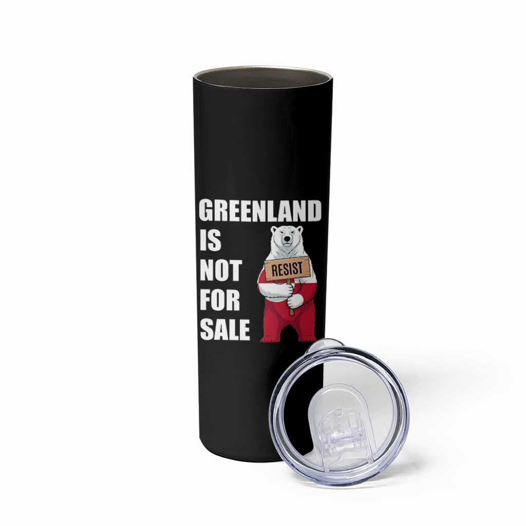 Greenland Not For Sale Skinny Tumbler Anti Authoritarian Political Gag Gift
