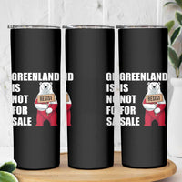 Greenland Not For Sale Skinny Tumbler Anti Authoritarian Political Gag Gift