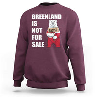 Greenland Not For Sale Sweatshirt Anti Authoritarian Political Gag Gift