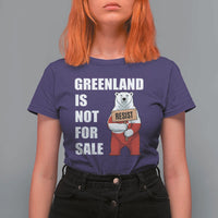 Greenland Not For Sale T Shirt For Women Anti Authoritarian Political Gag Gift