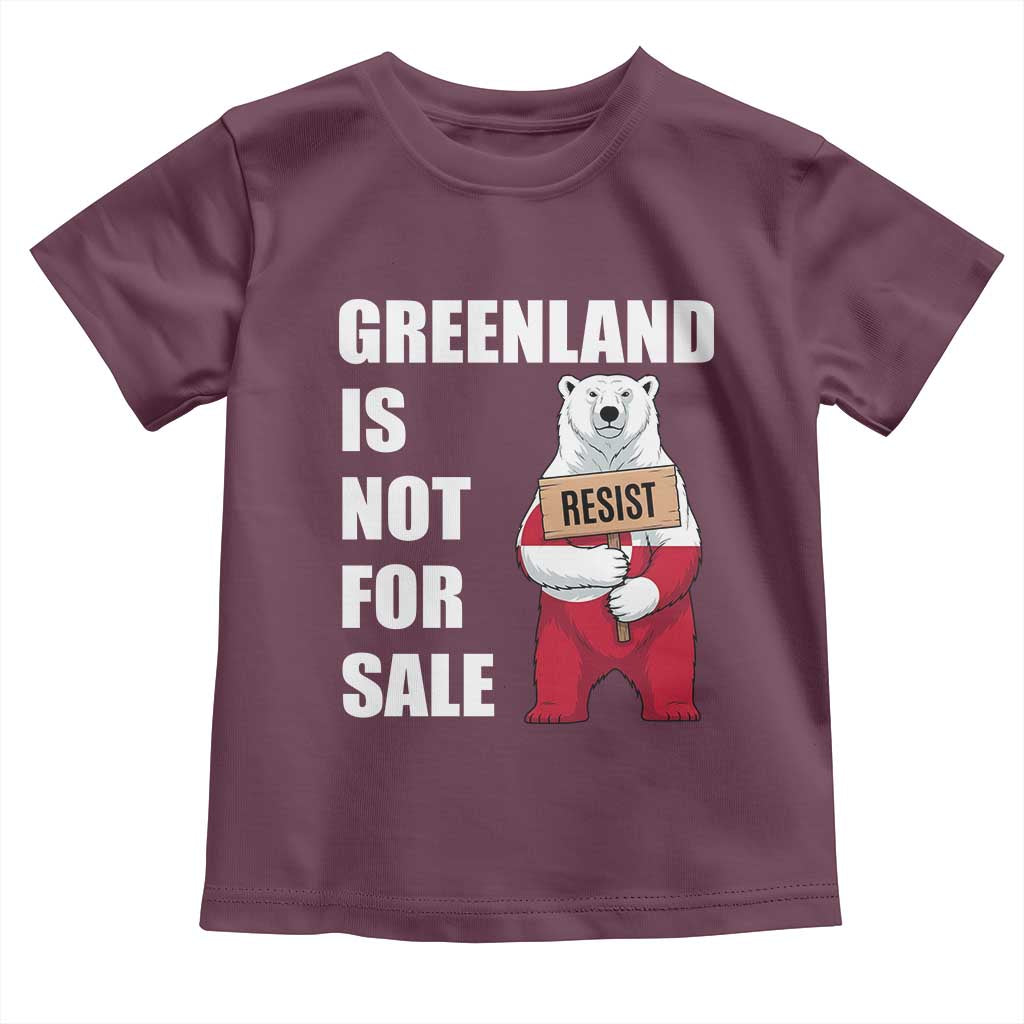 Greenland Not For Sale Toddler T Shirt Anti Authoritarian Political Gag Gift