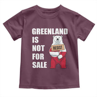 Greenland Not For Sale Toddler T Shirt Anti Authoritarian Political Gag Gift