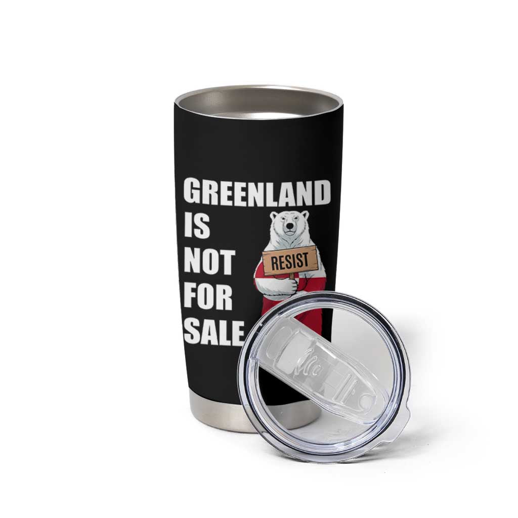 Greenland Not For Sale Tumbler Cup Anti Authoritarian Political Gag Gift