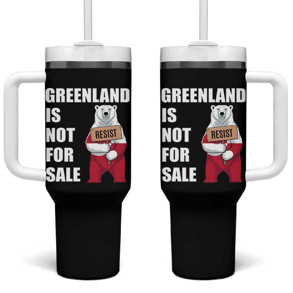 Greenland Not For Sale Tumbler With Handle Anti Authoritarian Political Gag Gift