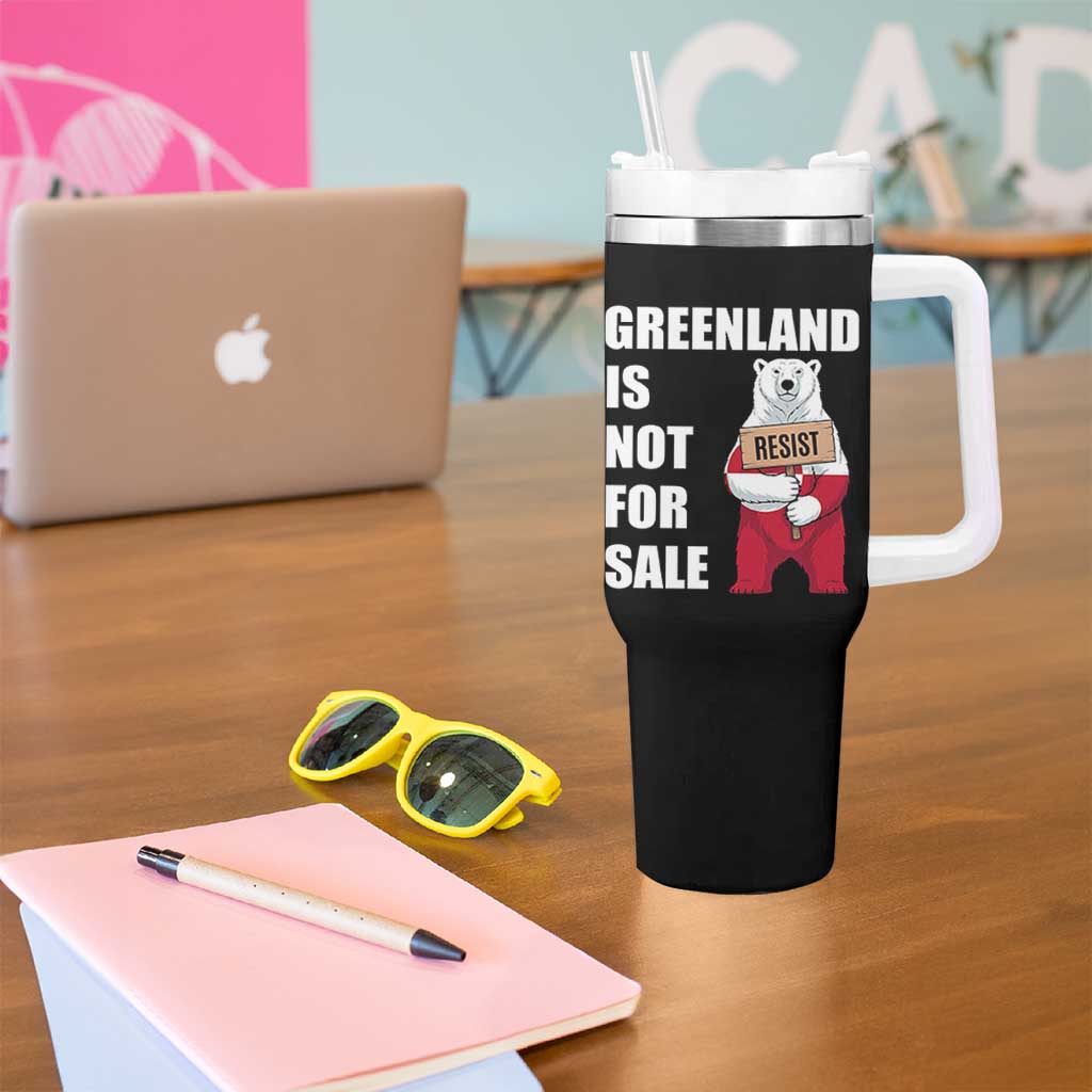 Greenland Not For Sale Tumbler With Handle Anti Authoritarian Political Gag Gift