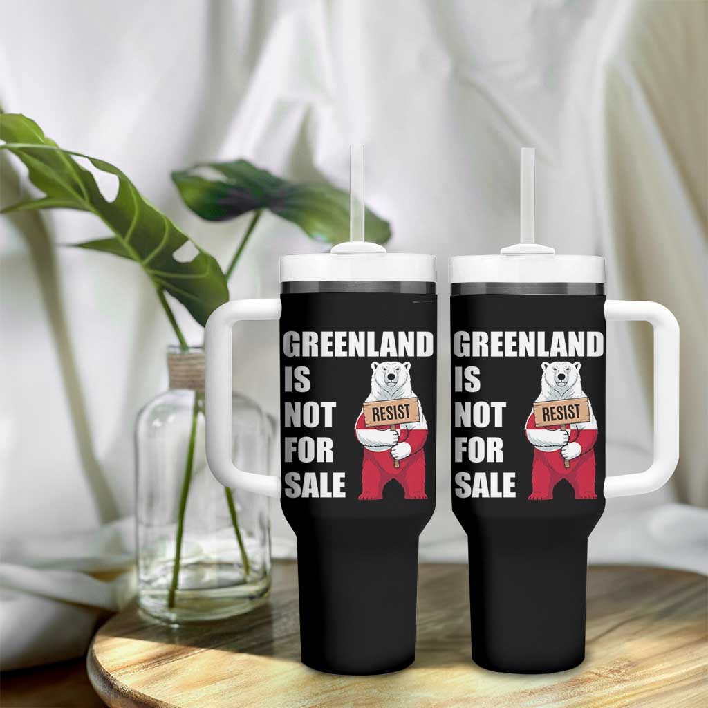 Greenland Not For Sale Tumbler With Handle Anti Authoritarian Political Gag Gift