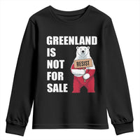 Greenland Not For Sale Youth Sweatshirt Anti Authoritarian Political Gag Gift