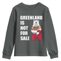 Greenland Not For Sale Youth Sweatshirt Anti Authoritarian Political Gag Gift