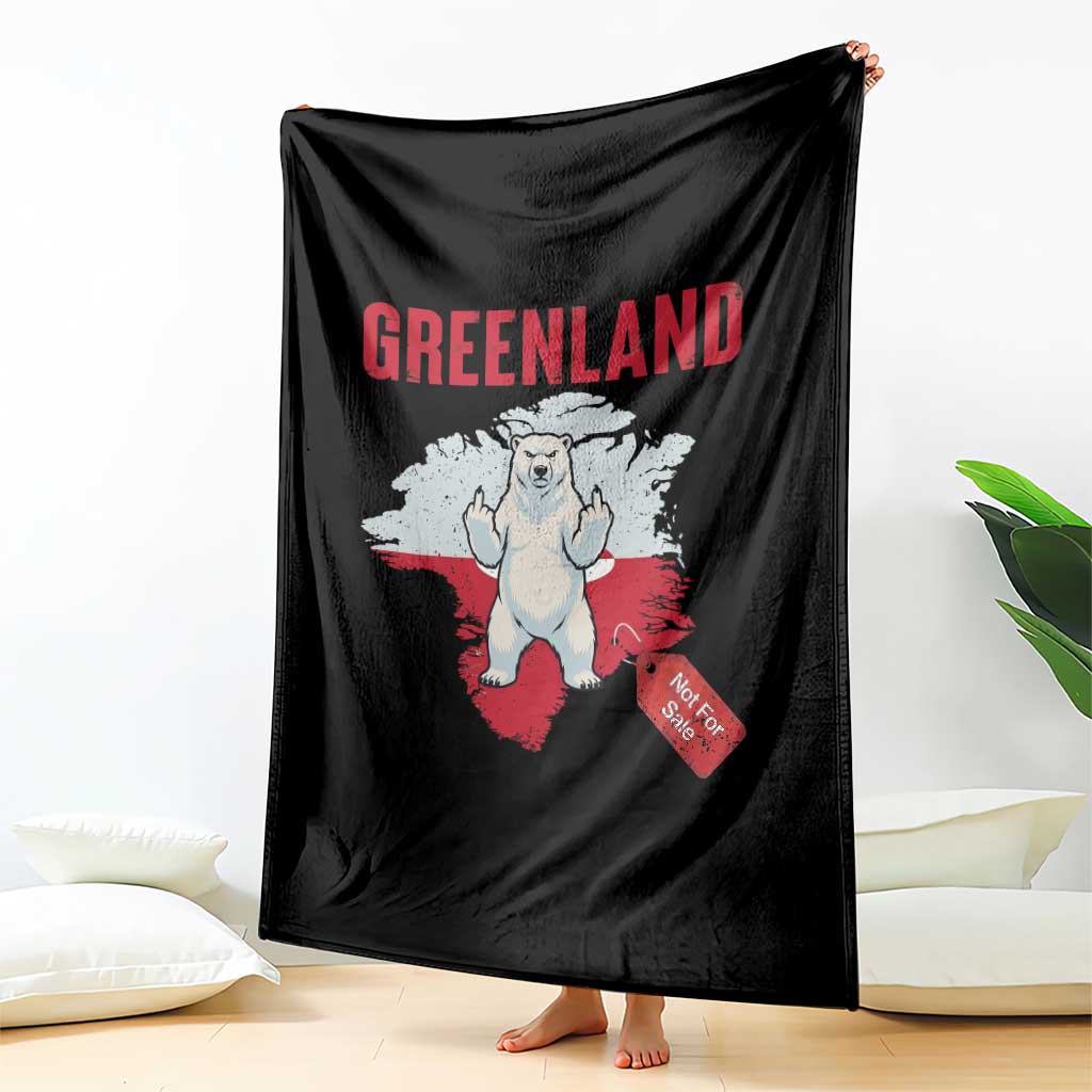 Greenland Is Not For Sale Throw Blanket Support Greenlander Gift