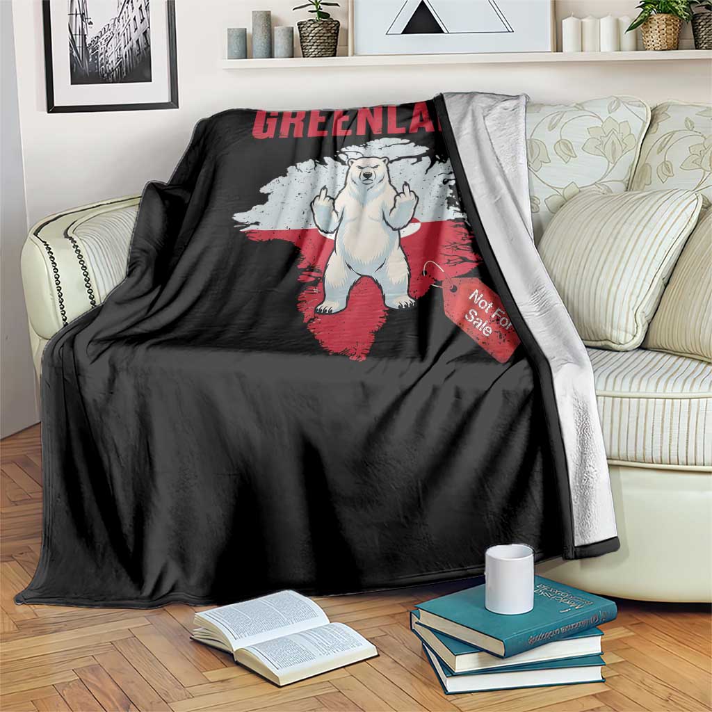 Greenland Is Not For Sale Throw Blanket Support Greenlander Gift