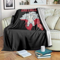 Greenland Is Not For Sale Throw Blanket Support Greenlander Gift