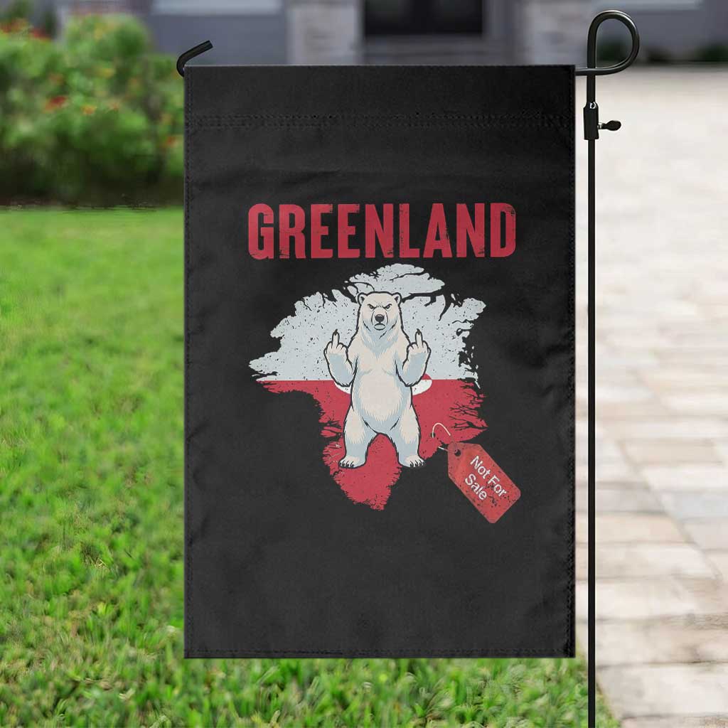 Greenland Is Not For Sale Garden Flag Support Greenlander Gift