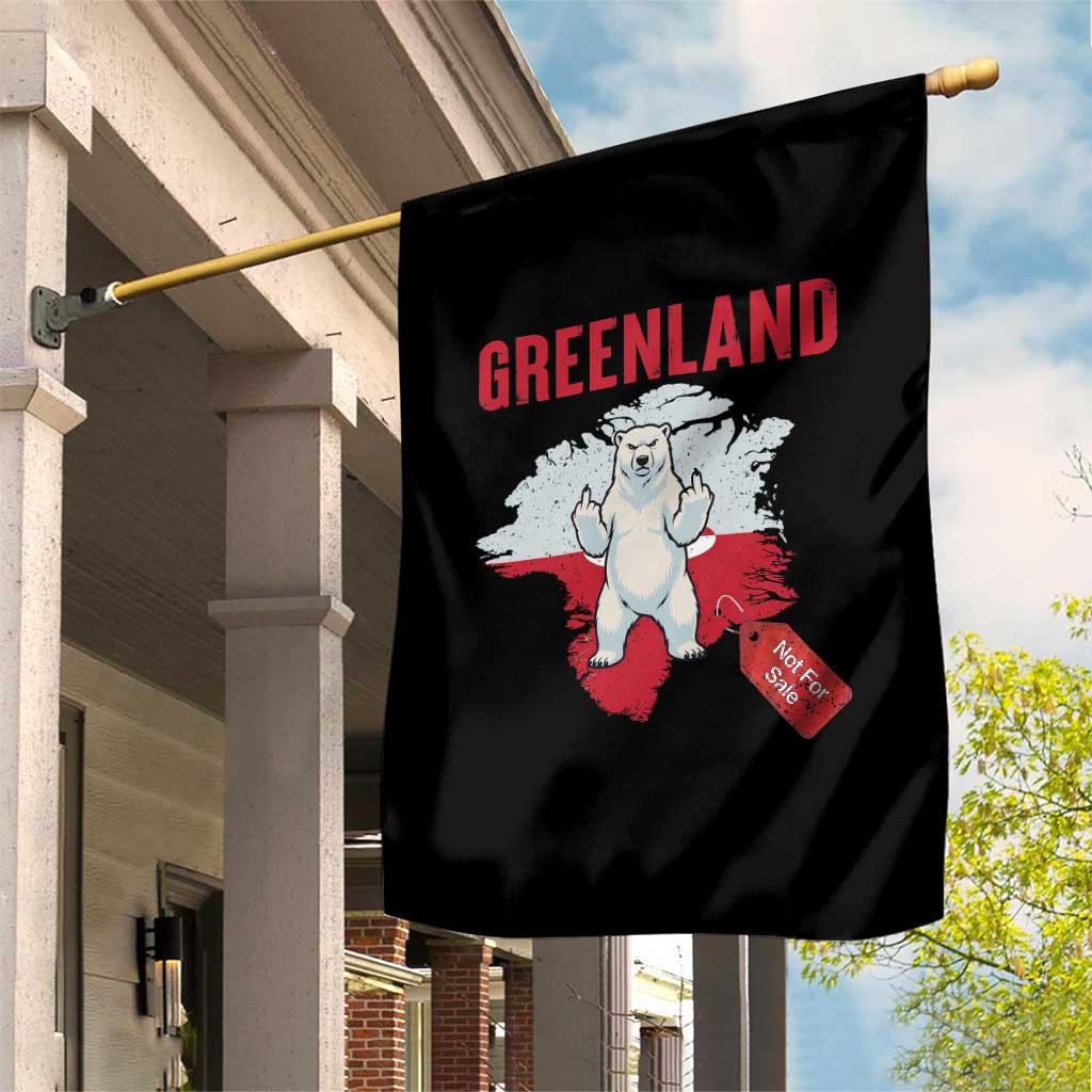 Greenland Is Not For Sale Garden Flag Support Greenlander Gift