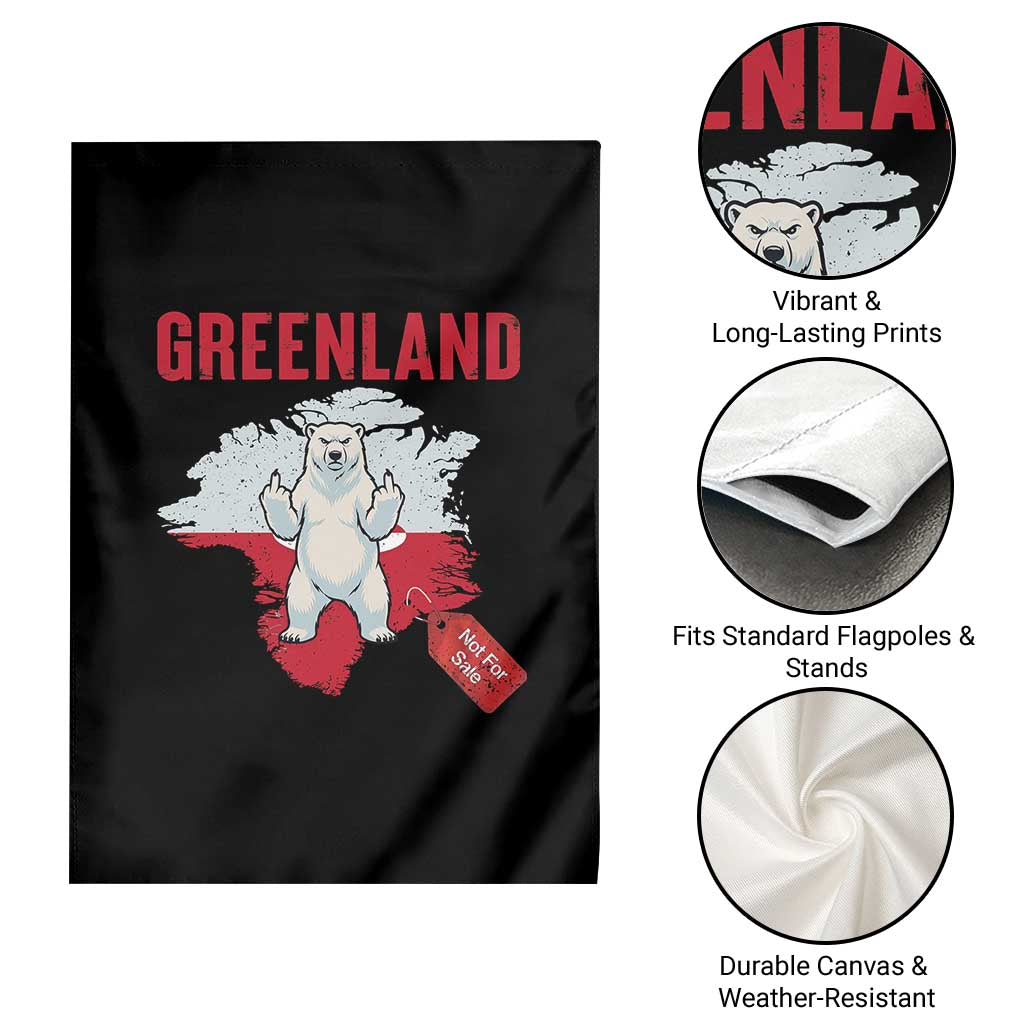 Greenland Is Not For Sale Garden Flag Support Greenlander Gift