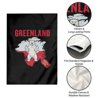 Greenland Is Not For Sale Garden Flag Support Greenlander Gift
