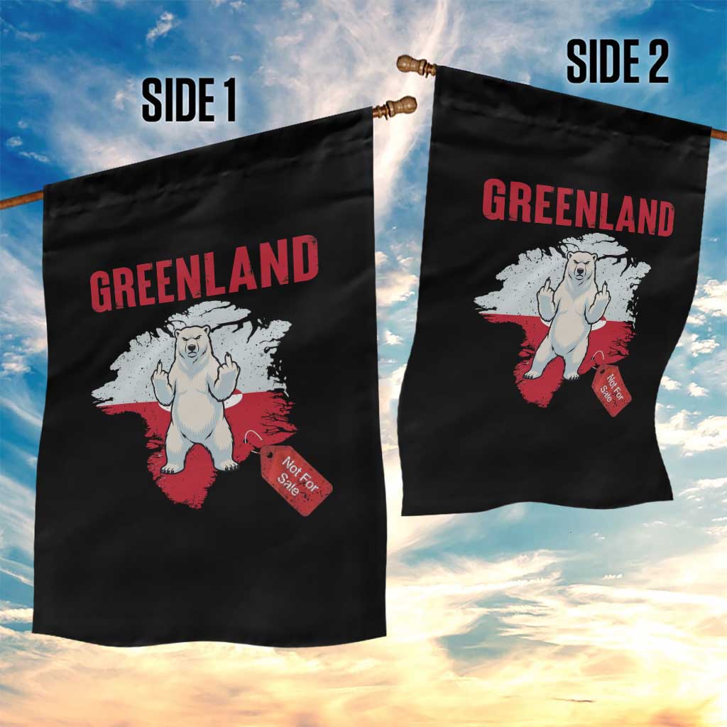 Greenland Is Not For Sale Garden Flag Support Greenlander Gift