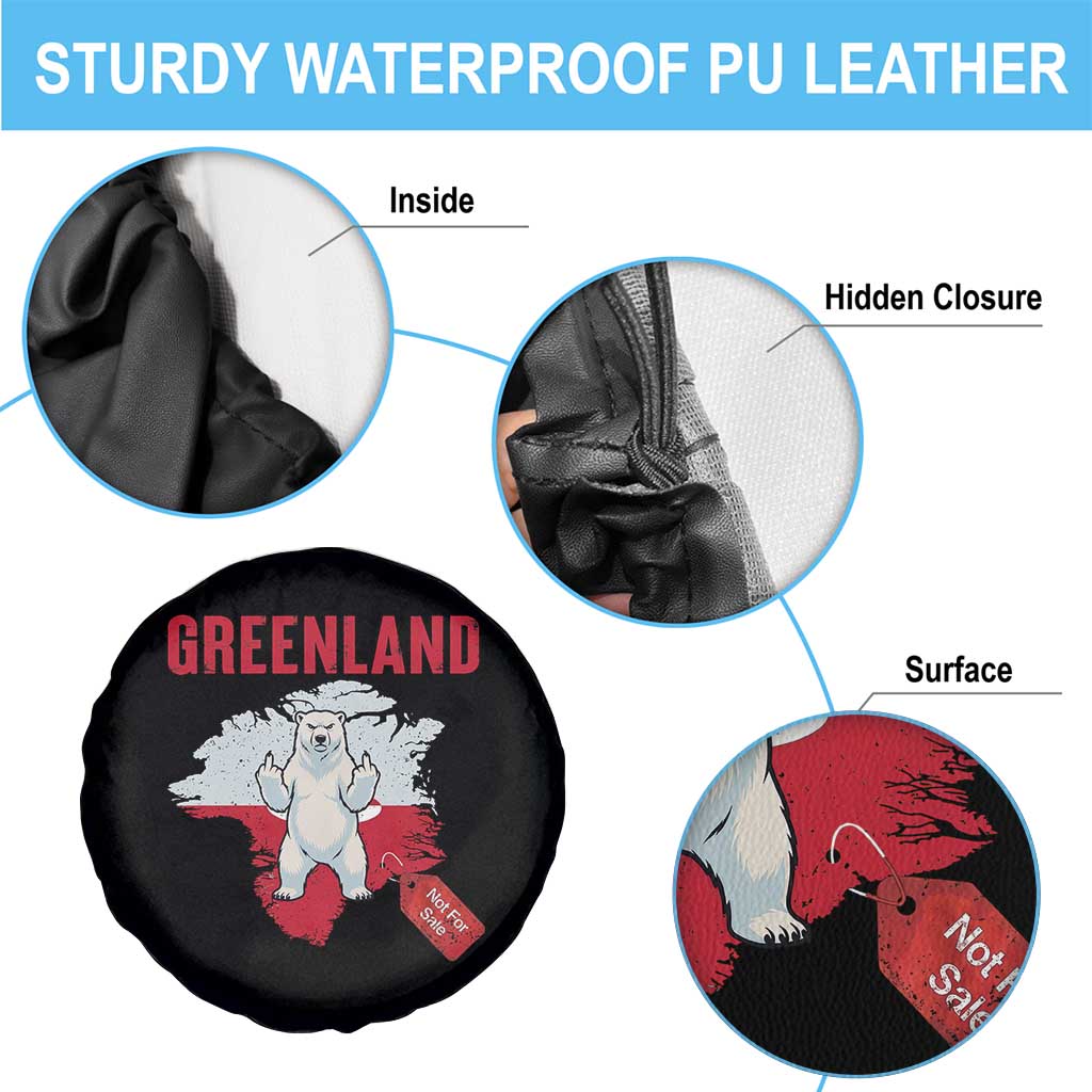 Greenland Is Not For Sale Spare Tire Cover Support Greenlander Gift